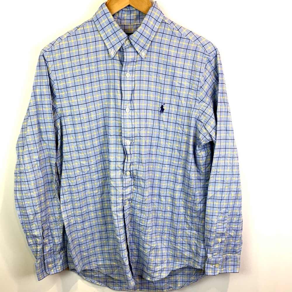Polo Ralph Lauren blue Plaid Shirt size M